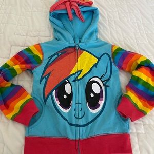 My little pony for girls zip up jacket with hoodies